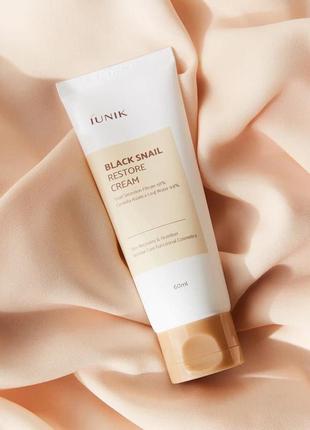 Восстанавливающий крем unik black snail restore cream