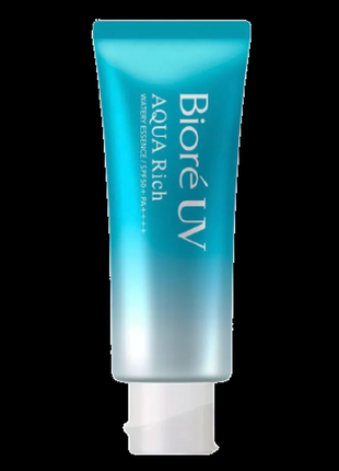 Увлажняющая солнцезащитная эссенция biore uv aqua rich watery essence, 105 g.2 фото