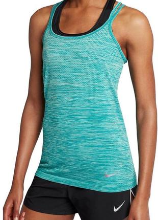 Nike 831496 dri-fit размер m спортивный женский топ майка футболка