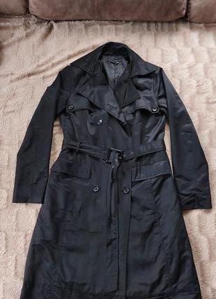 Черный тренч, плащ zara