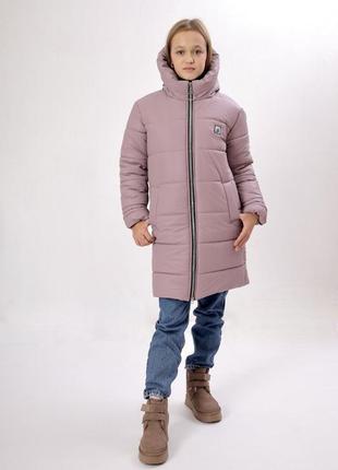 Курточка зимняя удлиненная для девочки
140-146-152-158

❄️4 фото