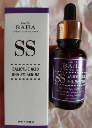 Сыворотка для лица с салициловой кислотой cos de baha ss salicylic acid 2% serum 30ml