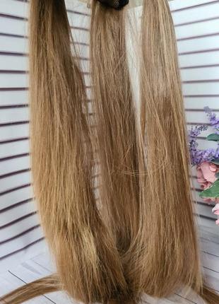 Шок длинна!хвост шиньон 100% натуральный словянский волос.