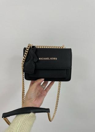 Черная сумка клатч бренда michael kors люксова модель корс2 фото