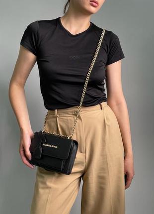 Черная сумка клатч бренда michael kors люксова модель корс1 фото
