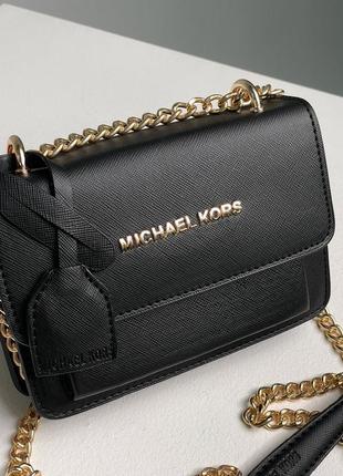 Черная сумка клатч бренда michael kors люксова модель корс8 фото