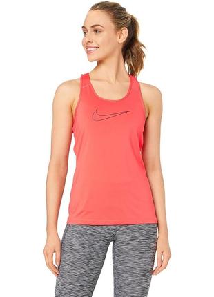 Nike dri-fit 889560-823 размер l женский спортивный топ футболка майка розовая2 фото