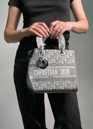 Красивая женская сумка christian dior lady популярная модель диор2 фото