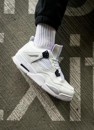 Кросівки жіночі / чоловічі блакитні nike air jordan 4 retro "university blue"6 фото