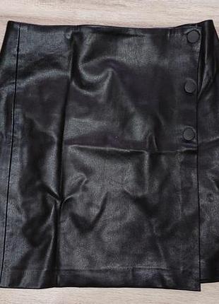 Юбка экокожа