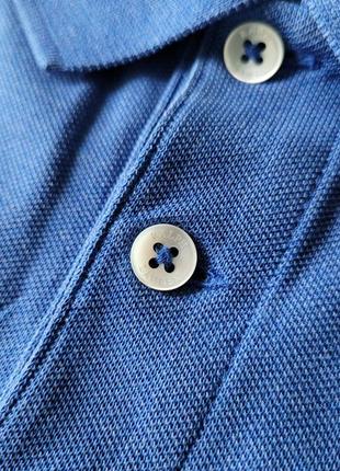 Polo ralph lauren розмір s-m чоловіча футболка поло синя slim fit stretch mesh3 фото