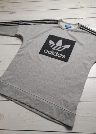 Мужская кофта свитшот adidas big logo / адидас оригинал7 фото