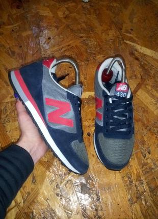 Замшевые кроссовки крассовки new balance 430