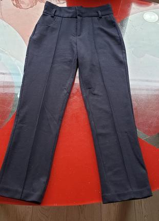 Panetti италия школьные синие брюки девочке 8-9л 128-134см