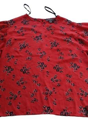 Женская блуза с коротким обьемным рукавом батал размер 50-522 фото