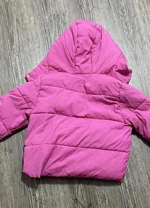 Рожева дитяча куртка zara розмір 1525 фото