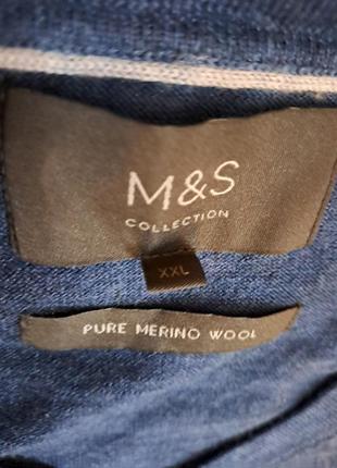 100%мериносова вовна светр пуловер джемпер m&s4 фото