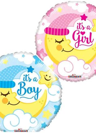 Кулька куля ширик коло 45 см it’s a girl / boy