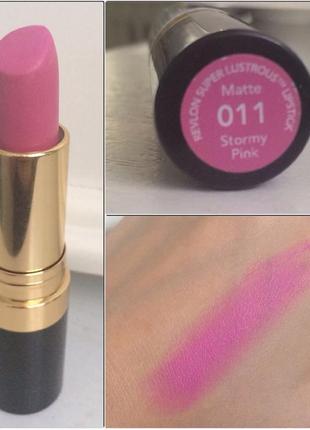 Помада рожева revlon stormy pink2 фото