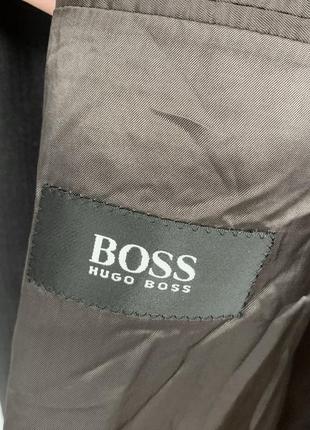 Двубортный пиджак boss hugo boss из ткани loro piana7 фото