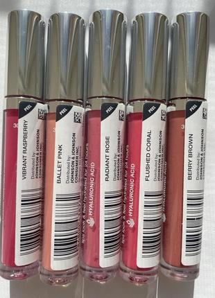 Блеск для губ neutrogena  hydro boost hydrating lip shine № 50 radiant rose5 фото