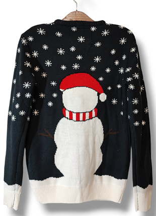 Новогодний джемпер снеговик рождественская одежда для фотосессии свитер тепла кофта