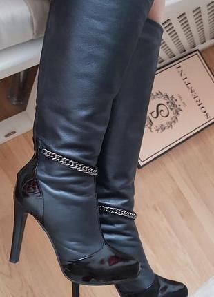 Сапоги кожаные sorestini 40it