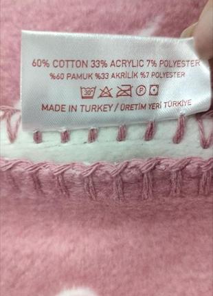 Плед байковый vefa cotton blenket turkey3 фото