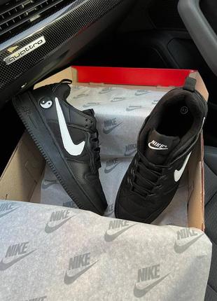 nike air force 1 yin yang fleece termo all black white 1800 138187467