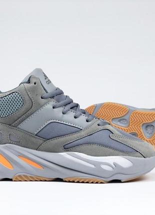 Р.36 кроссовки adidas yeezy boost 700 серые зима ks 11941