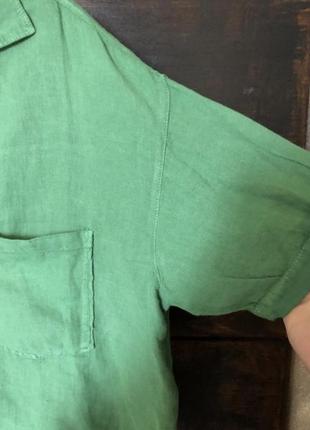 Zara новая модная укорочённая блуза рубашка оверсайз 50-54 р7 фото