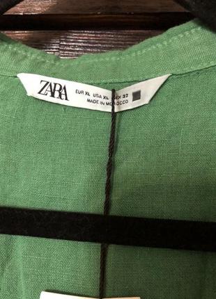 Zara новая модная укорочённая блуза рубашка оверсайз 50-54 р5 фото