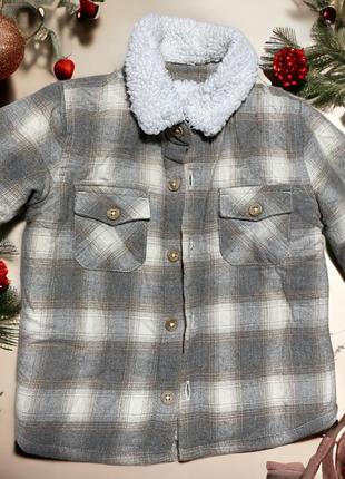 Теплая рубашка 9-12 м.