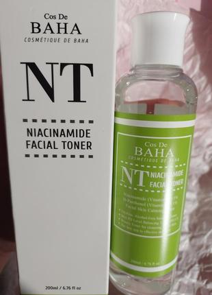 Тонер для проблемной кожи с ниацинамидом cos de baha nt niacinamide toner