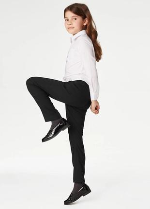 Marks &amp; spencer школьные штаны скинни на девочку 11-12 лет черного цвета