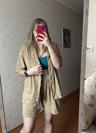 Костюм рубашка и шорты, пижама