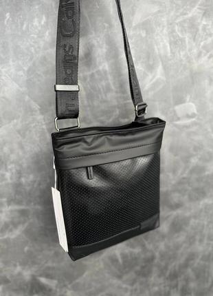 Чоловіча сумка calvin klein чорна барсетка / сумка на плече6 фото