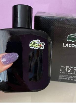 Lacoste eau de lacoste l.12.12 noir 100 мл мужская туалетная вода лакоста эу де лакост л.12.12 нуар ноур черного парфюма