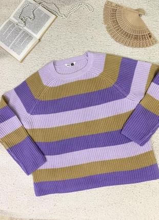 Красивый теплый вставной свитер (размер 44/16-46/18)