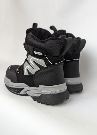 Зимові дутики,черевики, чоботи, чорні, з фіксатором,на хутрі, розмір 26, 27, 28, 29, 30, 315 фото