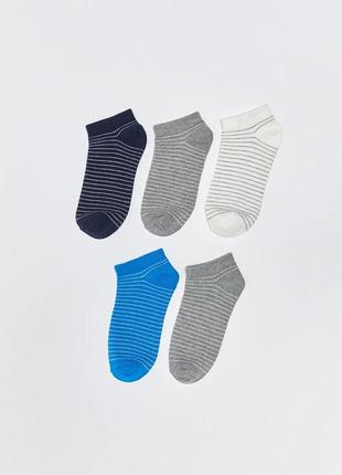 38-40 р фирменный набор новые базовые короткие носки носки для мальчиков 5 пар lc waikiki вайки