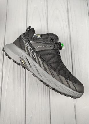 Термо кроссовки merrell vibram floadpro thermo black gray