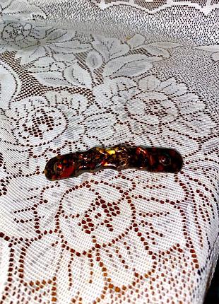 Мармурова класична шпилька для волосся