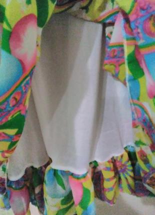Нежное летнее платье в цветочный принт m-xl2 фото