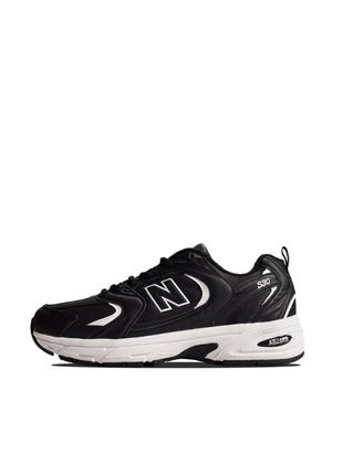Чоловічі зимові кросівки new balance 530 ft black&white.