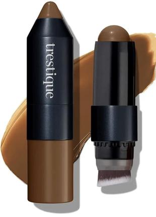 Бронзер-стік з пензликом trestique color + contour cheek bronzer stick brazilian bronze 6.1 g