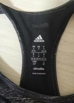 Спортивний бюстгальтер бра топ кроп adidas techfit bra ak0238, р.s