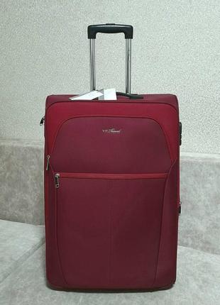 Дорожный чемодан wittchen vip большой красный1 фото