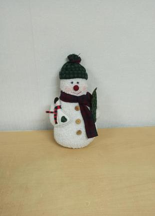 Новорічний декор, сніговик біля 38 см