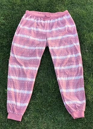 Теплі флісові жіночі штани великий розмір